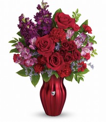 Teleflora's Shining Heart Bouquet from Backstage Florist in Richardson, Texas